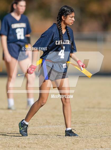 Thumbnail 1 in St. Anne-Pacelli vs. Mount de Sales Academy (GIAA Flag Football Championship) photogallery.