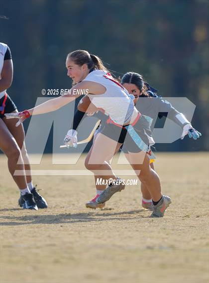 Thumbnail 1 in St. Anne-Pacelli vs. Mount de Sales Academy (GIAA Flag Football Championship) photogallery.