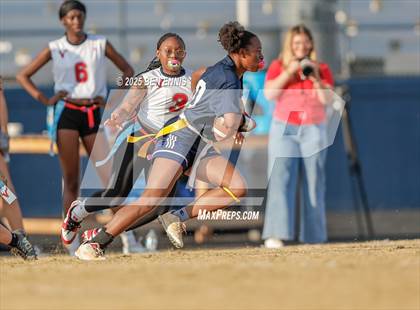 Thumbnail 3 in St. Anne-Pacelli vs. Mount de Sales Academy (GIAA Flag Football Championship) photogallery.