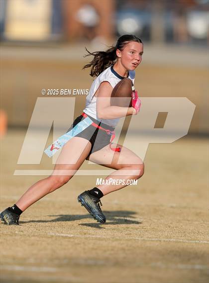 Thumbnail 3 in St. Anne-Pacelli vs. Mount de Sales Academy (GIAA Flag Football Championship) photogallery.