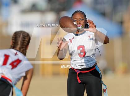 Thumbnail 3 in St. Anne-Pacelli vs. Mount de Sales Academy (GIAA Flag Football Championship) photogallery.