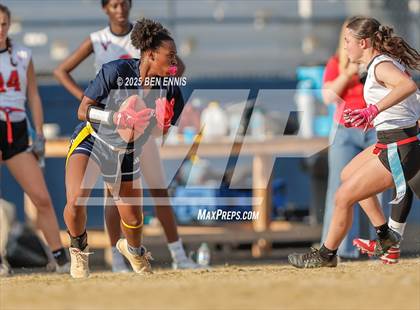 Thumbnail 1 in St. Anne-Pacelli vs. Mount de Sales Academy (GIAA Flag Football Championship) photogallery.