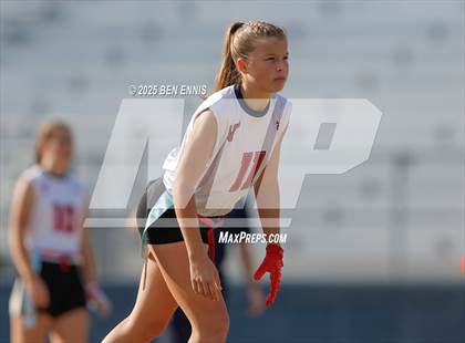 Thumbnail 3 in St. Anne-Pacelli vs. Mount de Sales Academy (GIAA Flag Football Championship) photogallery.
