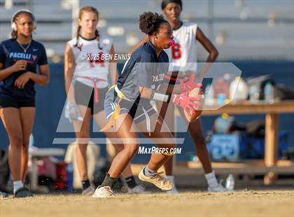 Thumbnail 2 in St. Anne-Pacelli vs. Mount de Sales Academy (GIAA Flag Football Championship) photogallery.