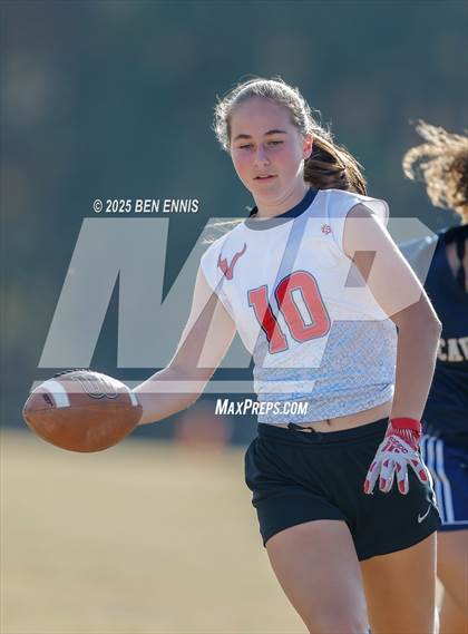 Thumbnail 2 in St. Anne-Pacelli vs. Mount de Sales Academy (GIAA Flag Football Championship) photogallery.
