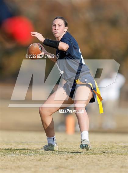 Thumbnail 1 in St. Anne-Pacelli vs. Mount de Sales Academy (GIAA Flag Football Championship) photogallery.
