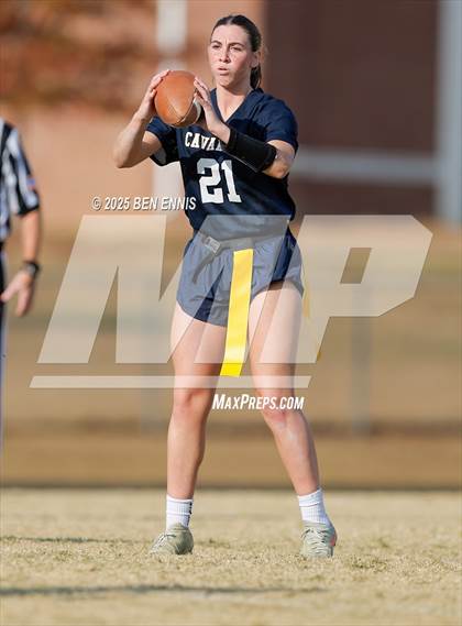 Thumbnail 2 in St. Anne-Pacelli vs. Mount de Sales Academy (GIAA Flag Football Championship) photogallery.