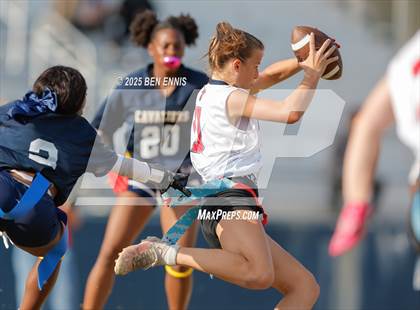 Thumbnail 3 in St. Anne-Pacelli vs. Mount de Sales Academy (GIAA Flag Football Championship) photogallery.