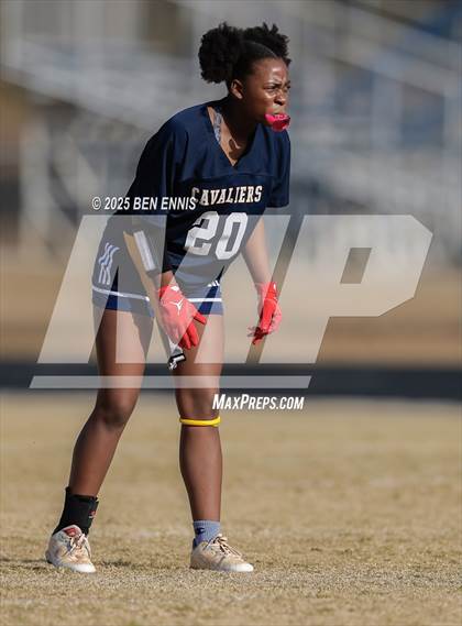 Thumbnail 2 in St. Anne-Pacelli vs. Mount de Sales Academy (GIAA Flag Football Championship) photogallery.