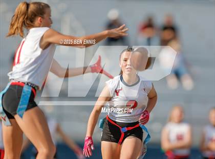 Thumbnail 3 in St. Anne-Pacelli vs. Mount de Sales Academy (GIAA Flag Football Championship) photogallery.
