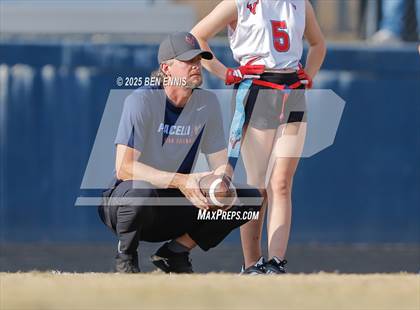 Thumbnail 1 in St. Anne-Pacelli vs. Mount de Sales Academy (GIAA Flag Football Championship) photogallery.