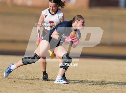 Thumbnail 1 in St. Anne-Pacelli vs. Mount de Sales Academy (GIAA Flag Football Championship) photogallery.