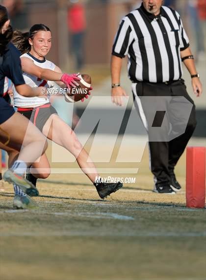 Thumbnail 2 in St. Anne-Pacelli vs. Mount de Sales Academy (GIAA Flag Football Championship) photogallery.