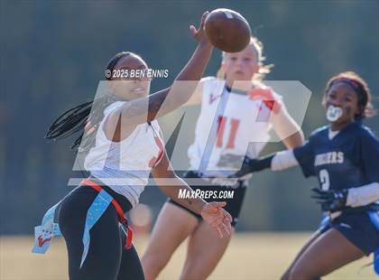 Thumbnail 2 in St. Anne-Pacelli vs. Mount de Sales Academy (GIAA Flag Football Championship) photogallery.