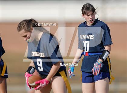 Thumbnail 2 in St. Anne-Pacelli vs. Mount de Sales Academy (GIAA Flag Football Championship) photogallery.