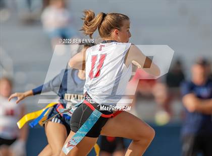 Thumbnail 2 in St. Anne-Pacelli vs. Mount de Sales Academy (GIAA Flag Football Championship) photogallery.