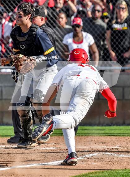 Thumbnail 3 in Notre Dame (SO) @ Corona (CIF SS DIV 1 Quarter Final Playoff) photogallery.