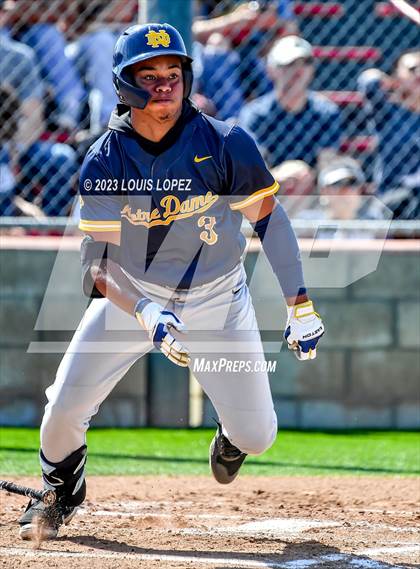 Thumbnail 3 in Notre Dame (SO) @ Corona (CIF SS DIV 1 Quarter Final Playoff) photogallery.
