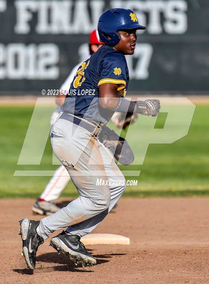 Thumbnail 3 in Notre Dame (SO) @ Corona (CIF SS DIV 1 Quarter Final Playoff) photogallery.