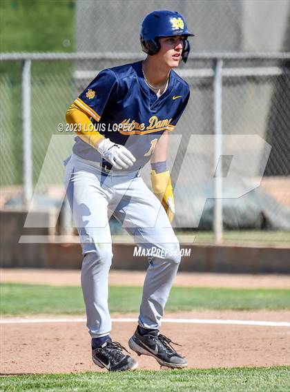 Thumbnail 1 in Notre Dame (SO) @ Corona (CIF SS DIV 1 Quarter Final Playoff) photogallery.