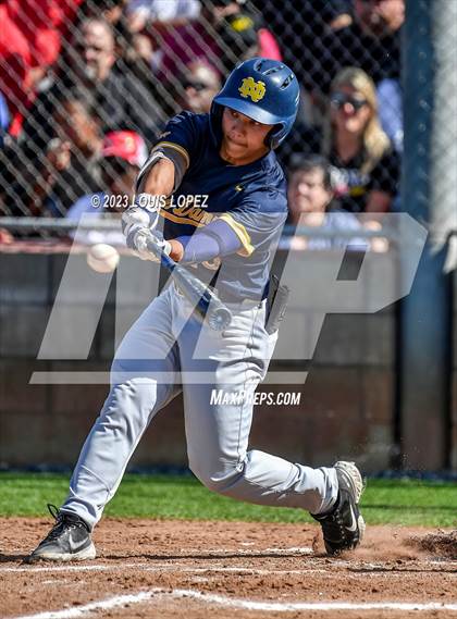 Thumbnail 1 in Notre Dame (SO) @ Corona (CIF SS DIV 1 Quarter Final Playoff) photogallery.