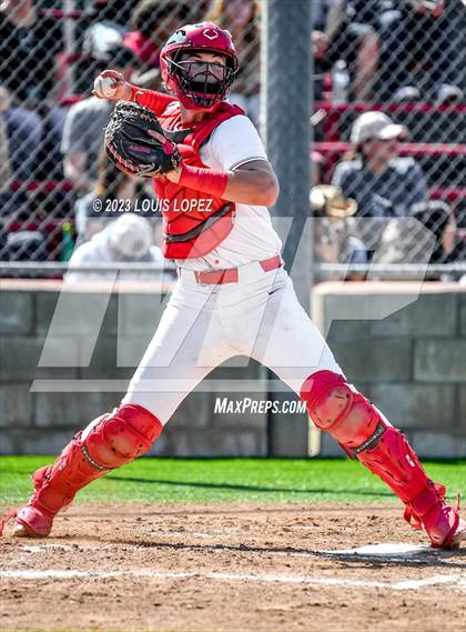 Thumbnail 1 in Notre Dame (SO) @ Corona (CIF SS DIV 1 Quarter Final Playoff) photogallery.