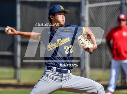 Thumbnail 3 in Notre Dame (SO) @ Corona (CIF SS DIV 1 Quarter Final Playoff) photogallery.