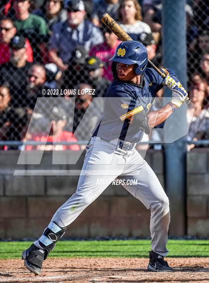Thumbnail 1 in Notre Dame (SO) @ Corona (CIF SS DIV 1 Quarter Final Playoff) photogallery.