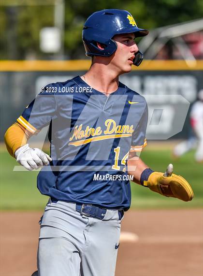 Thumbnail 2 in Notre Dame (SO) @ Corona (CIF SS DIV 1 Quarter Final Playoff) photogallery.