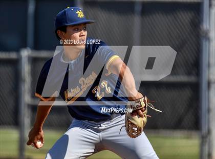 Thumbnail 1 in Notre Dame (SO) @ Corona (CIF SS DIV 1 Quarter Final Playoff) photogallery.