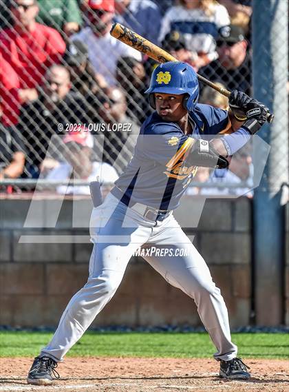 Thumbnail 1 in Notre Dame (SO) @ Corona (CIF SS DIV 1 Quarter Final Playoff) photogallery.