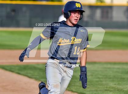 Thumbnail 3 in Notre Dame (SO) @ Corona (CIF SS DIV 1 Quarter Final Playoff) photogallery.
