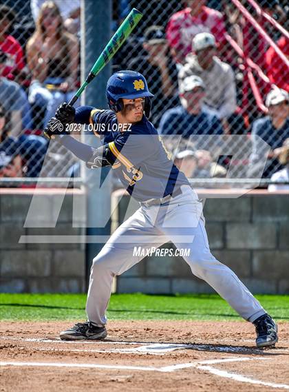 Thumbnail 1 in Notre Dame (SO) @ Corona (CIF SS DIV 1 Quarter Final Playoff) photogallery.