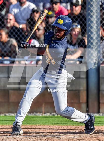 Thumbnail 1 in Notre Dame (SO) @ Corona (CIF SS DIV 1 Quarter Final Playoff) photogallery.
