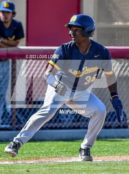 Thumbnail 3 in Notre Dame (SO) @ Corona (CIF SS DIV 1 Quarter Final Playoff) photogallery.