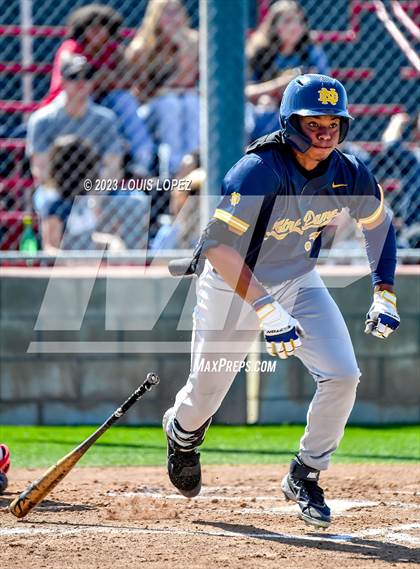 Thumbnail 1 in Notre Dame (SO) @ Corona (CIF SS DIV 1 Quarter Final Playoff) photogallery.