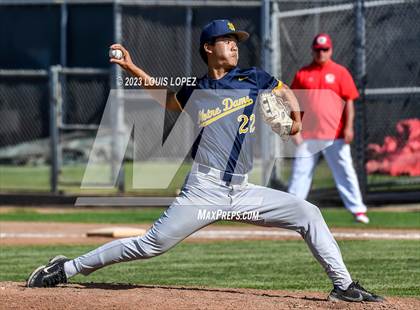 Thumbnail 2 in Notre Dame (SO) @ Corona (CIF SS DIV 1 Quarter Final Playoff) photogallery.