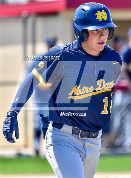 Thumbnail 2 in Notre Dame (SO) @ Corona (CIF SS DIV 1 Quarter Final Playoff) photogallery.