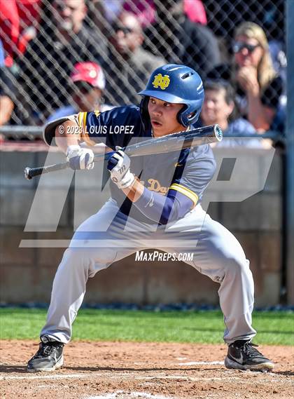 Thumbnail 1 in Notre Dame (SO) @ Corona (CIF SS DIV 1 Quarter Final Playoff) photogallery.