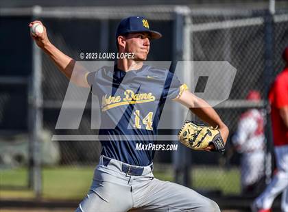 Thumbnail 1 in Notre Dame (SO) @ Corona (CIF SS DIV 1 Quarter Final Playoff) photogallery.
