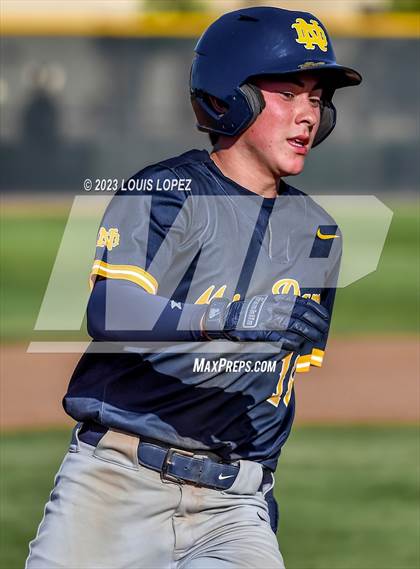 Thumbnail 1 in Notre Dame (SO) @ Corona (CIF SS DIV 1 Quarter Final Playoff) photogallery.