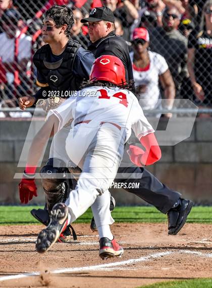 Thumbnail 2 in Notre Dame (SO) @ Corona (CIF SS DIV 1 Quarter Final Playoff) photogallery.