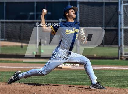 Thumbnail 1 in Notre Dame (SO) @ Corona (CIF SS DIV 1 Quarter Final Playoff) photogallery.