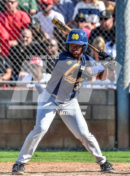 Thumbnail 2 in Notre Dame (SO) @ Corona (CIF SS DIV 1 Quarter Final Playoff) photogallery.