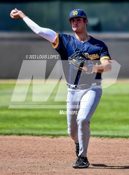 Thumbnail 1 in Notre Dame (SO) @ Corona (CIF SS DIV 1 Quarter Final Playoff) photogallery.