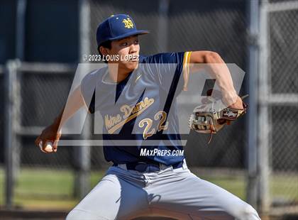 Thumbnail 2 in Notre Dame (SO) @ Corona (CIF SS DIV 1 Quarter Final Playoff) photogallery.
