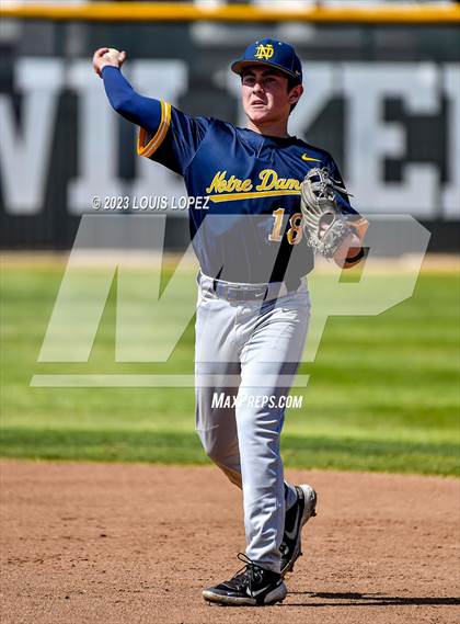 Thumbnail 3 in Notre Dame (SO) @ Corona (CIF SS DIV 1 Quarter Final Playoff) photogallery.