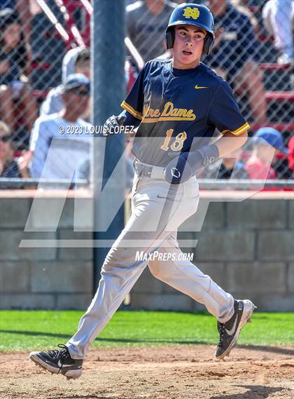 Thumbnail 3 in Notre Dame (SO) @ Corona (CIF SS DIV 1 Quarter Final Playoff) photogallery.