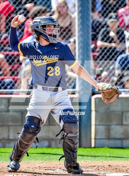 Thumbnail 3 in Notre Dame (SO) @ Corona (CIF SS DIV 1 Quarter Final Playoff) photogallery.