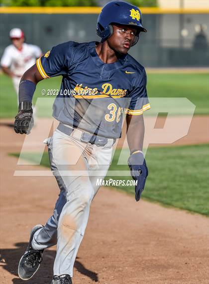 Thumbnail 2 in Notre Dame (SO) @ Corona (CIF SS DIV 1 Quarter Final Playoff) photogallery.